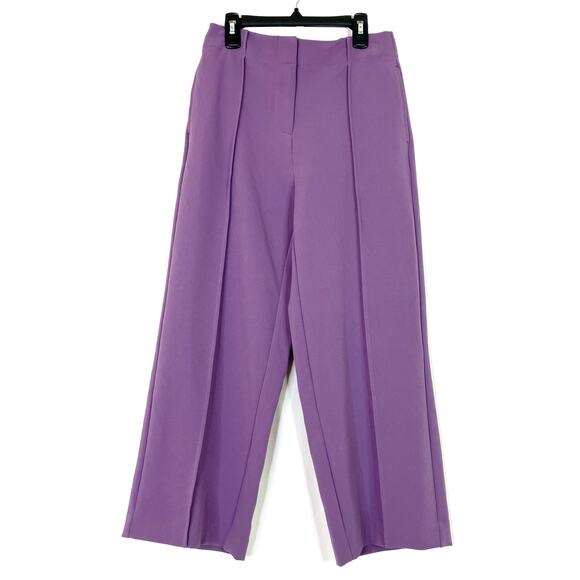 Liz Claiborne | Phantom Purple Pants Wide Leg Professional Office NWT Womens 4 - Picture 1 of 8
